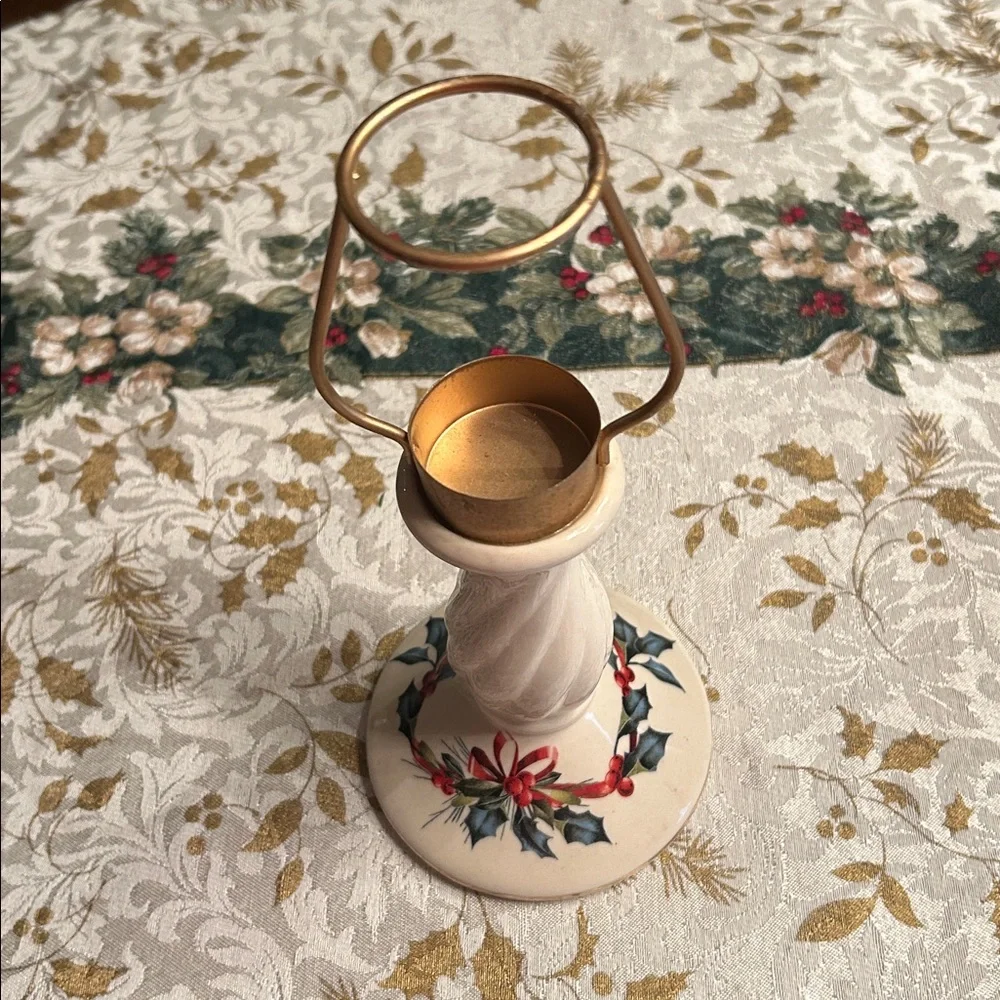 LENOX Winter Greetings Cardinal Tea Light Candle Lamp